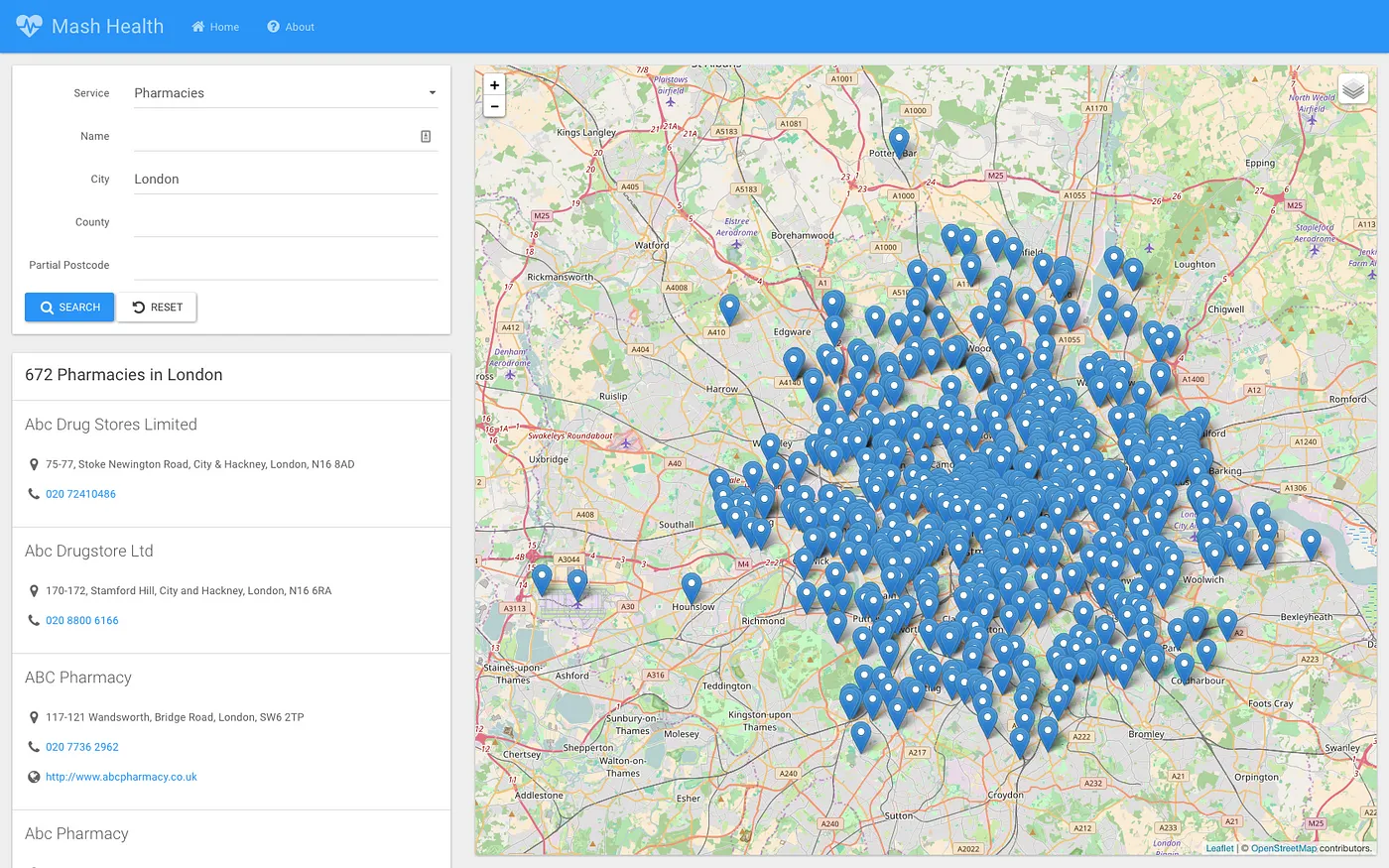 Pharmacies in London